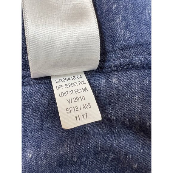 Old Navy Mens Golf Shirt Short Sleeve Navy Heathered Soft Washed NWOT - Picture 8 of 11